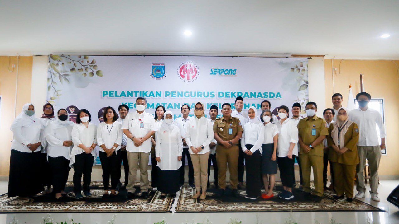 Kembangkan Ekonomi Kreatif, Kepengurusan Dekranasda Tangsel Tingkat Kecamatan Dilantik